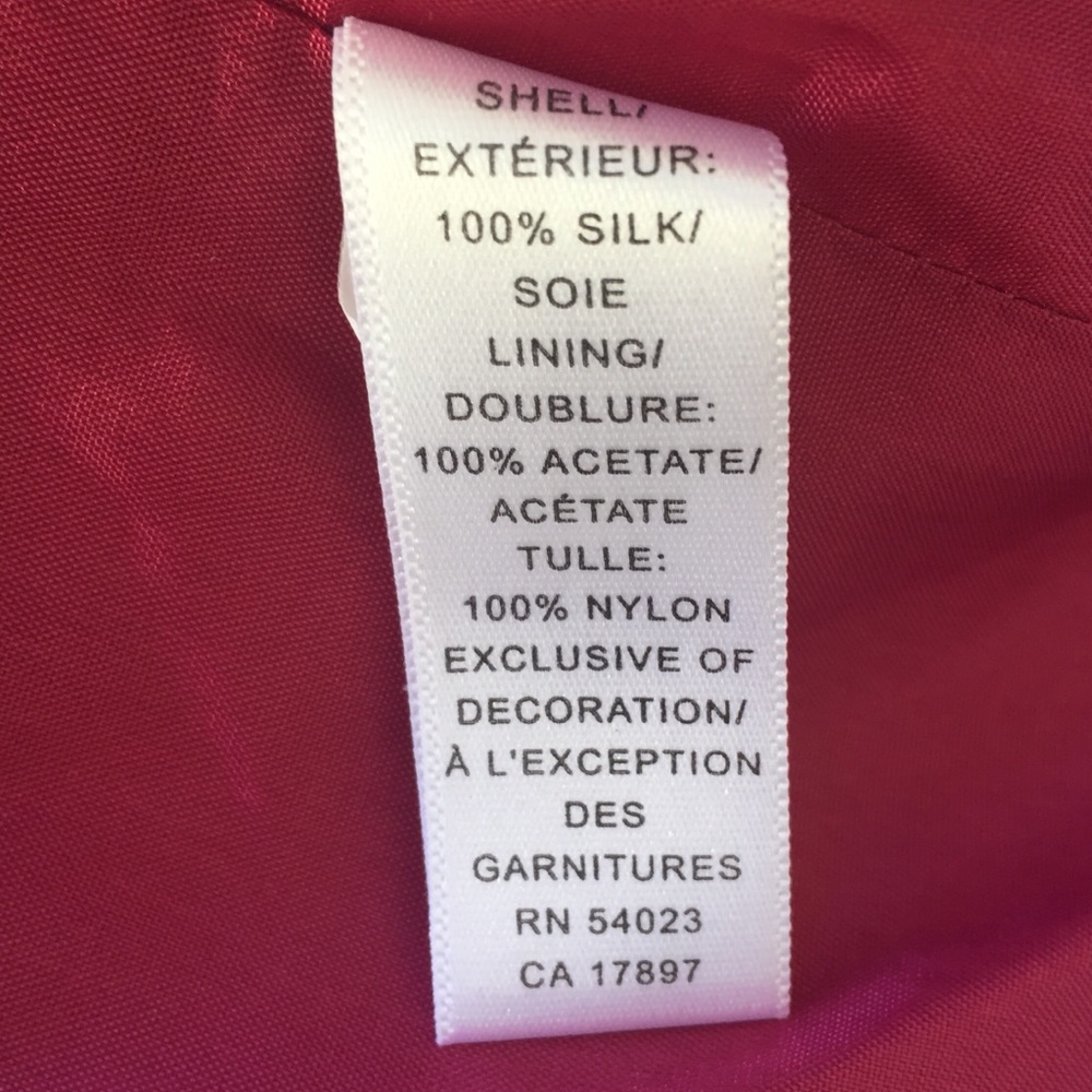 Banana Republic SILK dress 👗 lined light plum dark pink 6 - Picture 6 of 8